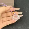 Colgante Ruyi Lock con Patrón de Nube de Piedra Ojo de Gato Colgante de Collar de Ojo de Gato Rosa Modelo Nuevo 2026 Promoción de Transmisión en Vivo Venta al Por Mayor de Fábrica