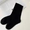 TikTok Mismo Estilo Medias Blancas Medias de Otoño de Longitud Media para Niños Estilo Universitario Japonés ins Medias de Felpa de Color Sólido Simples
