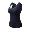 Chaleco térmico de grafeno para mujer, de una pieza, sin aros, sin costuras, nuevo, cálido, adelgazante, ropa interior básica en V