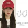 Pendientes Minimalistas de Aguja de Plata Pura S999 para Mujer, Estilo de Lujo Popular, Tachuelas Geométricas Versátiles, Nuevo Modelo 2026