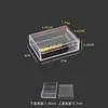 Caja de Plástico Rectangular, Caja Pequeña Mini, Caja de Almacenamiento de Acrílico, Caja Plana Pequeña, Caja de Plástico Transparente, Caja Cuadrada Pequeña