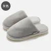 Pantuflas de algodón afelpado para mujer para uso en interiores, antideslizantes, de suela gruesa, cálidas pantuflas afelpadas, pantuflas de algodón para el hogar para hombre, invierno al por mayor