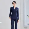 Traje de doble botonadura para otoño e invierno, atuendo profesional OL para mujer, elegante y sofisticado, adecuado para joyería, gerente de hotel y vestimenta de trabajo