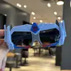 Novos Óculos Polarizados Mecha para Crianças Óculos de Sol para Bebê Óculos de Silicone Formato de Desenho Carro Robô Brinquedo de Menino