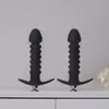 Productos Populares para Adultas Transfronterizos, Plug Anal Vibratorio Roscado, Dispositivo de Masturbación de Silicona, Juguete Sexual Gay