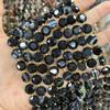 Estrella de seis puntas de 10 mm pastel redondo piedra natural cuentas sueltas semiacabadas corte duro redondo accesorios al por mayor para collar pulsera DIY