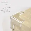 Canto de Mesa Canto Anticolisão Protetor de Canto Móveis Proteção de Ângulo Reto Envoltório de Canto Transparente em Forma de L Segurança Infantil Vidro Anticolisão Capa Protetora