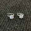Clips para orejas coloridos de nicho japonés coreano plateado chapado en cobre sentido de alta calidad diseño simple de moda pendientes clips para cartílago de la oreja con circonita brillante