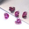 Suministro de Fábrica Moissanita Rosa en Forma de Corazón de 0.5-3 Quilates Piedra Suelta de Moissanita en Forma de Corazón con Certificado GRA