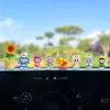 Adornos Lindos de Labubu para Coche, Pequeños Adornos para Coche, Consola Central de Coche Eléctrico, Accesorios para el Interior del Coche, Decoración de Pantalla de Navegación