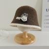 Sombrero de Pescador para Niños 2025 Otoño e Invierno Nuevo Estilo Sombrero Cubo para Niños y Niñas Estilo Coreano Niños de Edad Media Sombrero Cálido de Moda Exportación