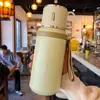 Aço inoxidável 316, design de alta qualidade, novo copo térmico, portátil para uso ao ar livre, com um recipiente e tampa separados para chá e água