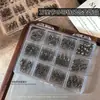 Accesorios de arte para uñas de Halloween de 12 piezas, nuevas alas de aleación estilo punk gótico, araña, calavera, decoraciones de uñas ponibles