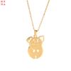 AliExpress Desenho animado criativo ao ar livre Floresta natureza animal Raposa colar clavícula Joias Nacionais Yiwu