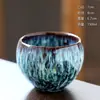 Taza de Té de Cerámica Esmaltada, Taza de Maestro, Taza de Degustación de Té, Taza de Juego de Té Kung Fu, Taza Huevo de Dragón con Esmalte Tenmoku, Tazón de Té, Taza Individual