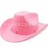 Fiesta de Carnaval Pentagrama Exterior Sombrero de Caballero Mascarada Chica Cinturón Dick Remache Multicolor Sombrero de Vaquero