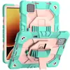 Xiaomi Pad7 11.2 pulgadas 3 en 1 Anticaídas PC+Silicona Soporte Giratorio 360 Grados Correa de Mano Funda Protectora