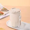 Em Estoque Caneca de Café 450ml, Copo Térmico de Aço Inoxidável 304, Estilo Simples para Exterior, Copo de Água de Alta Estética, Personalização para Presente
