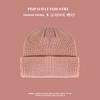 Gorro de Punto de Diseño Original para Mujer Otoño e Invierno Combinación Perfecta Protección contra el Frío Protección para las Orejas Gorro de Lana Engrosado Rosa Dulce Lindo Gorro Baotou