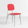 Silla de Plástico con Respaldo Creativo Macaron Nórdico para Uso en Casa, Silla de Comedor de Lujo Ligero, Silla de Ocio Moderna y Simple, Apilable