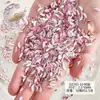 Pó de Cristal Nail Art Joias de Diamante com Fundo Plano Mini Joias de Diamante em Formato Especial Celebridade da Internet Acessórios de Nail Art com Diamante Coração Borboleta Venda por Atacado de Diamantes