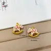 Pulseira de Cavalo de Balanço Trazedora de Sorte e Bênçãos com Pingente Banhado a Ouro, Trançada e Banhada a Ouro, Novo Estilo Chinês, Modelo Feminino Doce e Descolado Feito à Mão