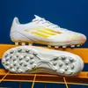2469 Nuevos Zapatos de Fútbol F50 para Hombre, Tacos Cortos TF, Zapatos de Competición Estudiantil para Niños, Zapatos Deportivos de Entrenamiento con Tacos Largos para Adultos