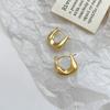 Pendientes Metálicos Lisos Minimalistas para Mujer, Únicos y Elegantes, Estilo Simple y Genial, Pendientes de Oro Personalizados