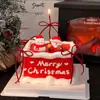 Decoração de Bolo de Natal para Celebridade da Internet 2025 Sino Papai Noel Boneco de Neve Decoração de Sobremesa de Confeitaria Plug-in