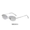 Nuevas Gafas Poligonales Ultraligeras Sin Montura para Mujer con Incrustaciones de Diamantes, Estilo Fresco e Intelectual, Adecuadas para el Uso Diario Sin Maquillaje, Se Pueden Adaptar con Lentes Graduadas