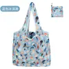 Bolsa de Tote de Compras Floral Grande de 190t en Stock de Gran Venta, Bolsa de Poliéster al por Mayor, Bolsa Plegable, Bolsa de Regalo Promocional