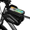 Bolsa para Bicicleta Rzahu Bolsa de Viga Delantera Bicicleta de Montaña Bolsa Doble Bolsa para Teléfono Móvil Bolsa de Tubo Superior Impermeable Bolsa de Sillín Equipo de Ciclismo