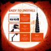 Decoración de Árbol de Navidad Plegable Retráctil Fantasma Negro Árbol de Todos los Santos Rubia para Fiesta de Halloween Transfronteriza
