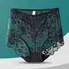 Controle de Barriga Levanta Bumbum Tamanho Grande 90-300 Jin Nova Renda Sexy Antibacteriana Vazada Cintura Alta Sem Costura Roupa Íntima Feminina
