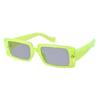 Novos óculos de sol quadrados da moda femininos tendência transparentes personalizados óculos para street style passarela óculos de sol transfronteiriços