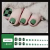 Coleção de Verão de Vários Designs de Unhas dos Pés, Unhas Postiças Francesas Color-Blocking em Cores Frutadas, Adesivos de Unha Prontos, Arte de Unha para Atacado