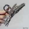 Pinza para el pelo de trigo con orejas, estilo coreano, fresca y dulce, verano 2025, aleación electrochapada, accesorio para el pelo con hoja de diamante brillante