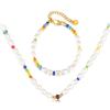 Estilo Francés INS Moda Lujo Ligero de Alta Gama Elegante traje Joyería Simple Natural Pulsera Collar de Perlas de Agua Dulce para Mujer