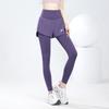 Pantalones de Yoga Falsos de Dos Piezas para Mujer, Pantalones de Fitness Otoño e Invierno para Usar como Ropa Exterior, Elevación de Glúteos, Entrenamiento de Carrera, Pantalones de Yoga Ajustados al por Mayor