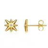 Pendientes Transfronterizos de Nuevo Producto de Aleación de Titanio F136 Pendientes Dorados Ojo del Diablo Pendientes Estrella Cadente Zirconia 5A Pendientes Polaris