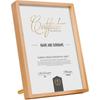Moldura de certificado de honra A4 Moldura de certificado de prêmio Moldura de mesa de vidro de cristal de madeira maciça de alta qualidade Moldura de foto de autorização