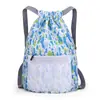 Bolsa com cordão transfronteiriça para homens e mulheres, mochila esportiva, bolsa de basquete, mochila com cordão de viagem leve de grande capacidade, bolsa esportiva