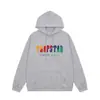 Sudadera con capucha de forro polar para hombre y mujer, sudaderas bordadas de alta calle europeas y americanas de moda Trapstar para dropshipping transfronterizo