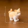 Micro-paisaje creativo lindo gato naranja blanco y negro muñeca casa de muñecas animal decoraciones DIY accesorios colgantes mini adornos pequeños