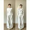 Sudadera deportiva casual para mujer, nueva colección otoño 2026, chaqueta corta, conjunto completo, conjunto estilo coreano, ropa de otoño para mujer