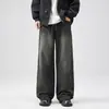 Ropa de Hombre Fengshe / 2026 Otoño-Invierno Nuevo Estilo Americano Jeans Vintage Rectos Holgados Pantalones Largos de Alta Moda para Hombre
