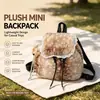Mochila nueva y esponjosa transfronteriza para estudiantes mujeres, con cierre de cordón, solapa magnética, diseño simple y elegante, y gran capacidad, también adecuada como bolso de mano.