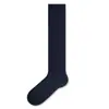 Calcetines para mujer Zhuji, color liso, nuevo estilo otoño e invierno, calcetines de moda de doble uso, calcetines holgados a rayas suaves para mujer, calcetines altos, calcetines hasta la pantorrilla