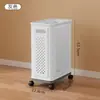 Cesta de armazenamento para tapete de yoga, prateleira de armazenamento para equipamentos de ginástica, prateleira de armazenamento para brinquedos, cesta de armazenamento para badminton com rodas