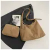 Bolso de Felpa de Gamuza de Gran Capacidad Versátil de Moda para Mujer 2026 Nuevo Bolso de Hombro Casual Retro Bolso Tote para el Trabajo